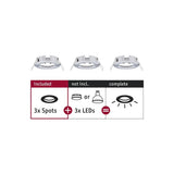 Set of 3 mounting rings Choose Basic Set Rigid Chrome