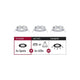 3er-Set Einbauringe Choose Basis-Set Starr Chrom, integrierte Spots und LEDs für optimale Kombination.