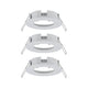 Einbauringe Choose 3er Basis-Set starr Weiß-Matt - Set aus 3 starren Einbauringen in Weiß matt, IP44 spritzwassergeschützt.