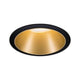 Einbauleuchte Cole Rund Dimmbar Schwarz-Matt, Gold mit eleganter goldener Oberfläche.