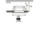 Technische Zeichnung der dimmbaren Einbauleuchte Cole - 8,8cm Durchmesser, Installationmaße und Anschlussdetails.