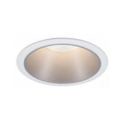 Einbauleuchte Cole Rund Dimmbar Weiß-Matt, Silber - elegante Einbauleuchte mit blendfreiem Licht