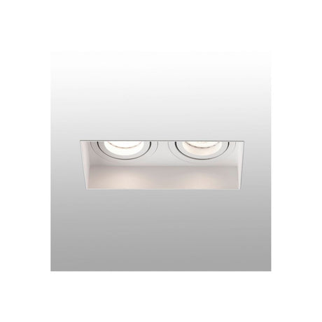 Innfelt armatur HYDE med 2 lyskilder GU10 Hvit - moderne LED-taklampe i hvit med to spotlights.