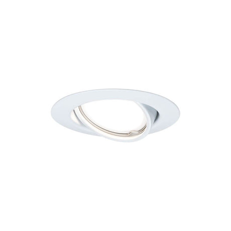 Einbauleuchte LED Base rund GU10 Weiß mit schwenkbaren Spots und warmweißem Licht