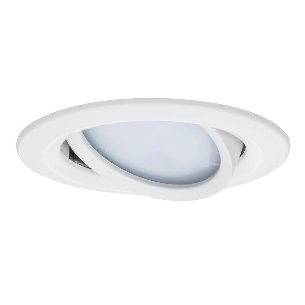 Einbauleuchte LED Coin Slim IP23 rund 6,8W Weiß dimm- & schwenkbar, flache Einbauleuchte für moderne Decken.