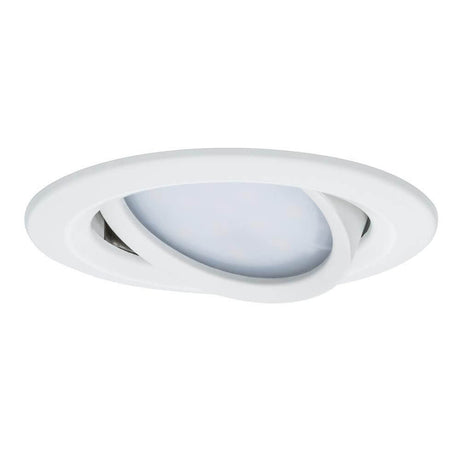 Einbauleuchte LED Coin Slim IP23 rund 6,8W Weiß dimm- & schwenkbar, flache Einbauleuchte für moderne Decken.