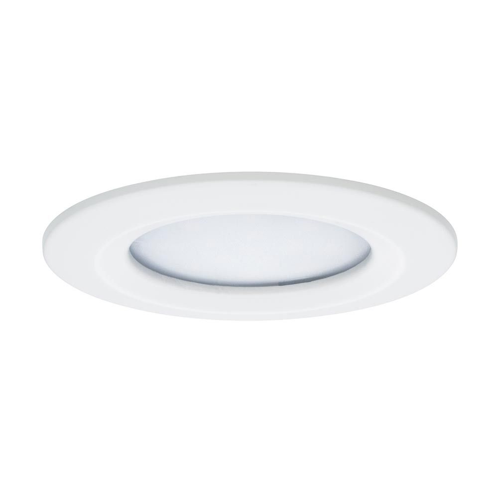 Einbauleuchte LED Coin Slim IP44 rund 6,8W in Weiß, dimmbar, ideal für flache Deckeninstallationen.