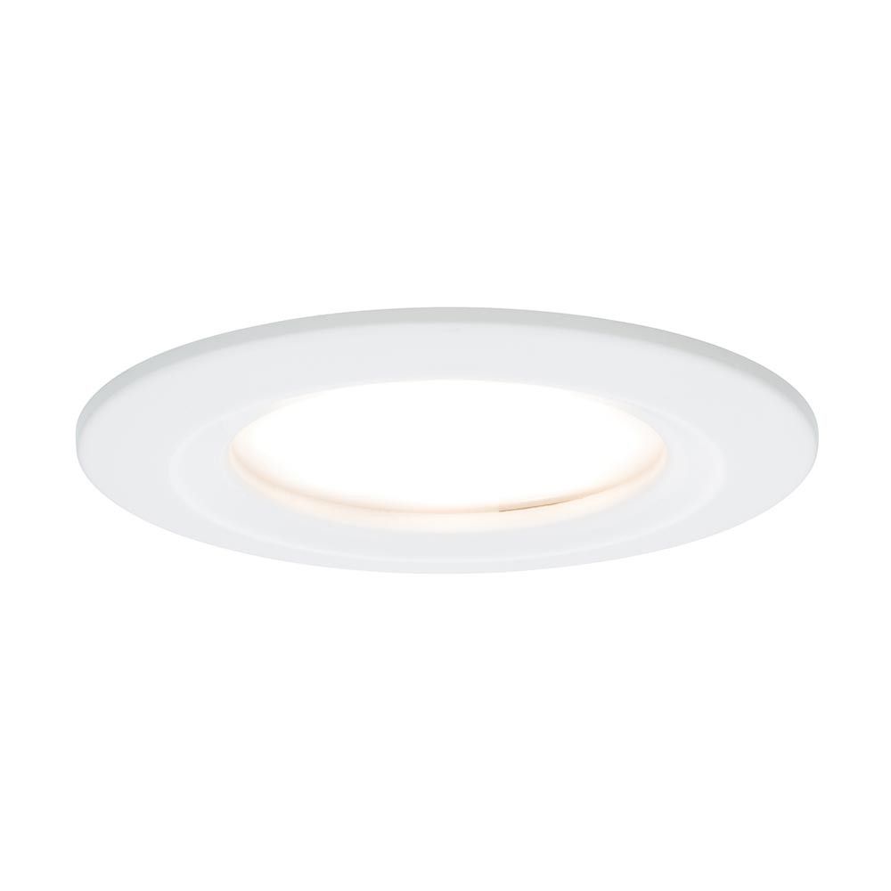 Einbauleuchte LED Coin Slim IP44 rund 6,8W in Weiß, dimmbar und ideal für flache Deckeninstallationen.