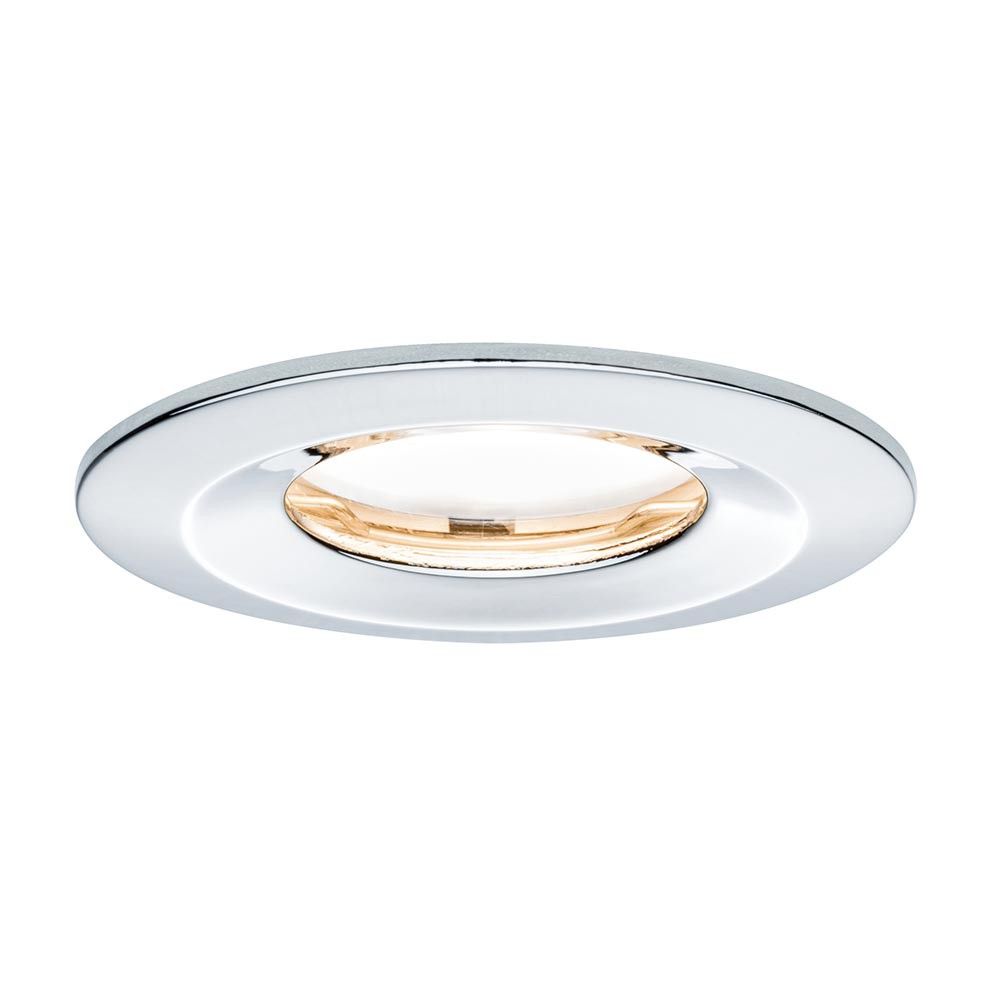Einbauleuchte LED Coin Slim IP65 rund 6,8W Chrom, dimmbar und flach für einfache Installation.