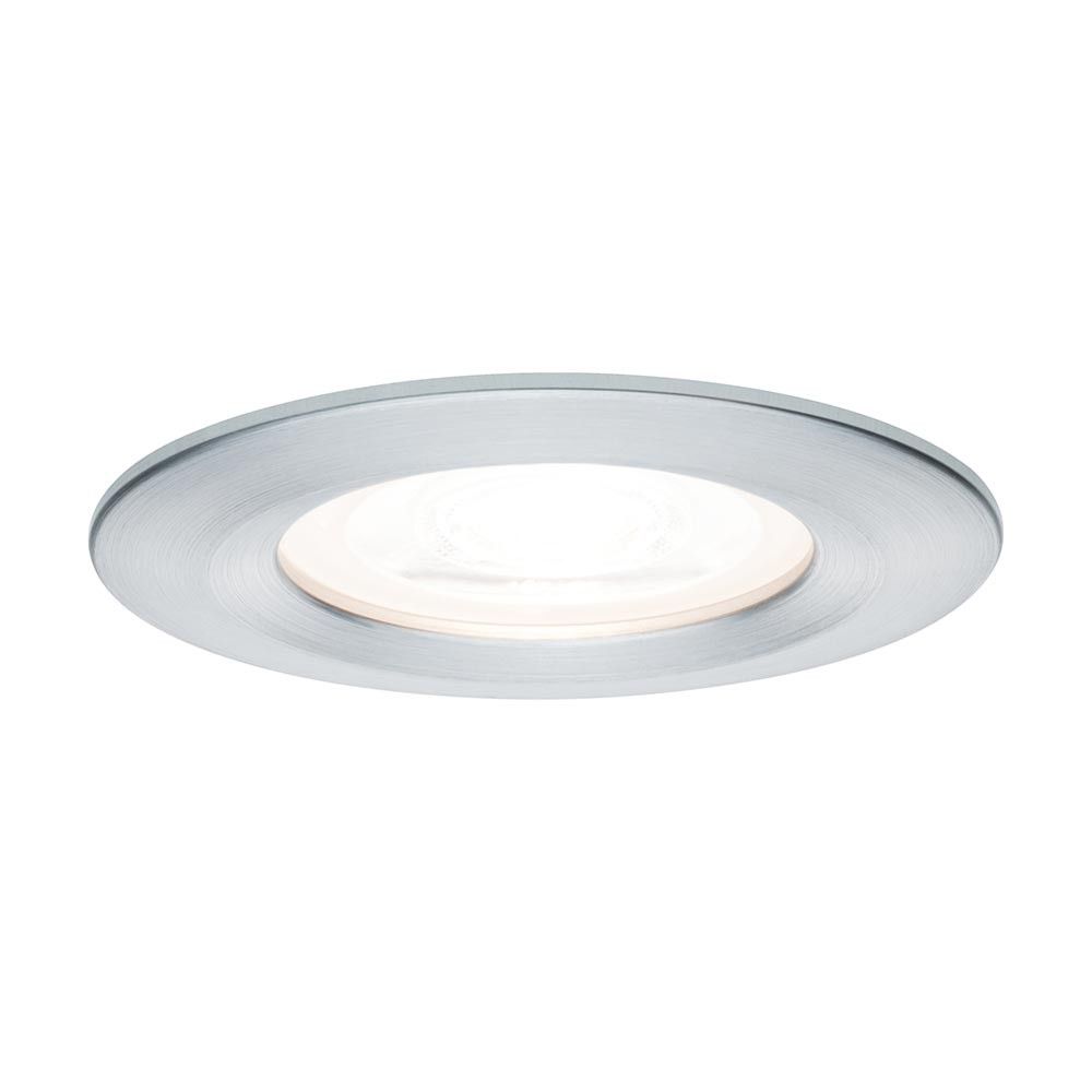 Recessed luminaire Nova IP44 round aluminum GU10