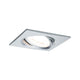Einbauleuchte Nova eckig schwenkbar LED 3-stepdim 1x 6,5W GU10 in modernem Design und warmweißem Licht.