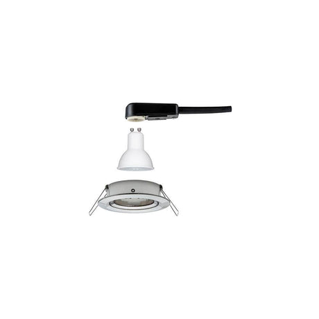 Recessed light Nova round swivel LED 1x6.5W 2700K GU10 view with removable LED light source.