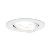 Einbauleuchte Nova rund schwenkbar LED 3stepdim 1x6,5W GU10 Weiß, weiße LED-Einbaulampe
