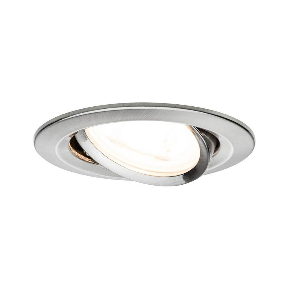 Einbauleuchte Nova rund schwenkbar LED 3stepdim 1x6,5W GU10 in edlem Design mit warmweisser Beleuchtung.