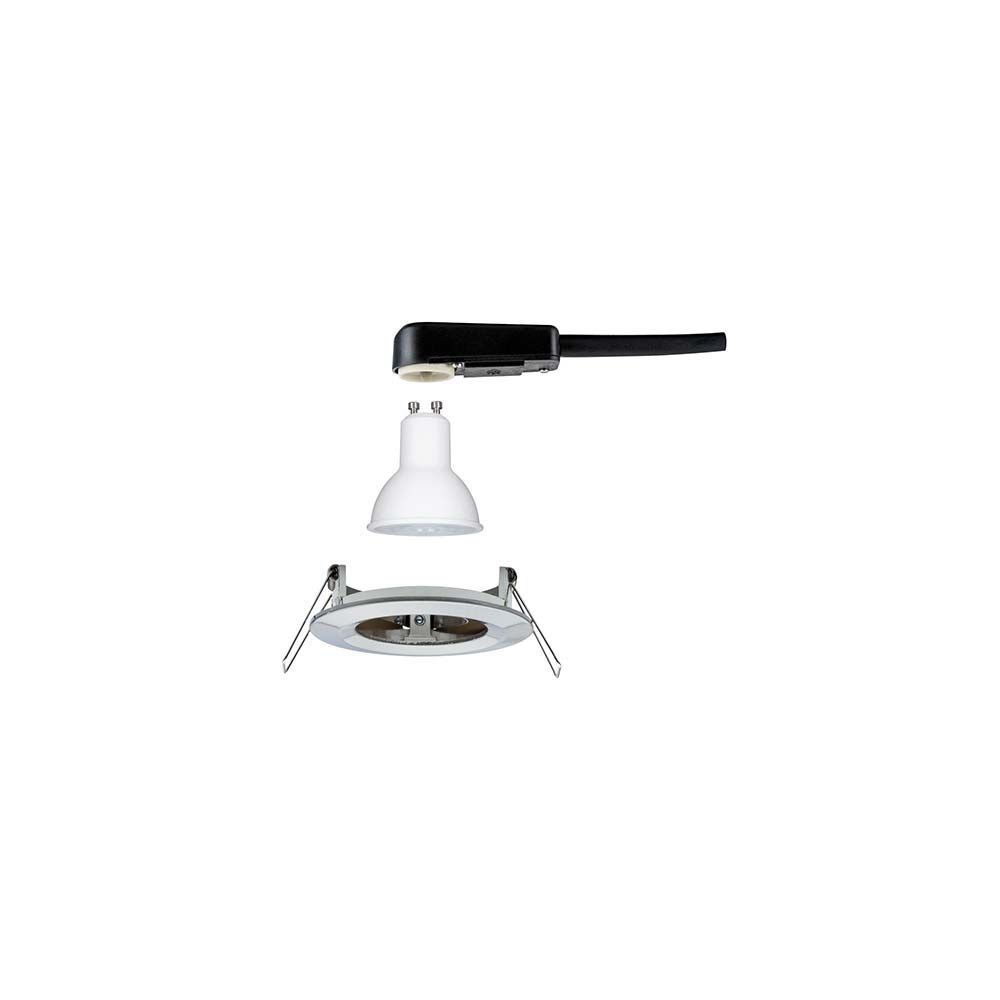 Foco empotrable Nova redondo rígido LED IP44 1x6,5W 2700K GU10