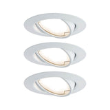 Einbauleuchten-Base Coin LED schwenkbar 3x5W Weiß