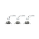 Einbauleuchten-Base Coin LED schwenkbar 3x5W 51mm - Set von drei schwenkbaren Einbaustrahlern aus Metall.