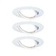 Insert light base round swiveling LED 3x5W GU10 white