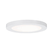 Promo LED Panel Einbauleuchte Cover-it Weiß in flachem, rundem Design mit warmweißem Licht.