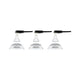 Einbauleuchten-Set Nova eckig LED 3-stepdim 3x6,5W Weiß - moderne Einbauspots mit warmweißem Licht und komfortabler Montage.