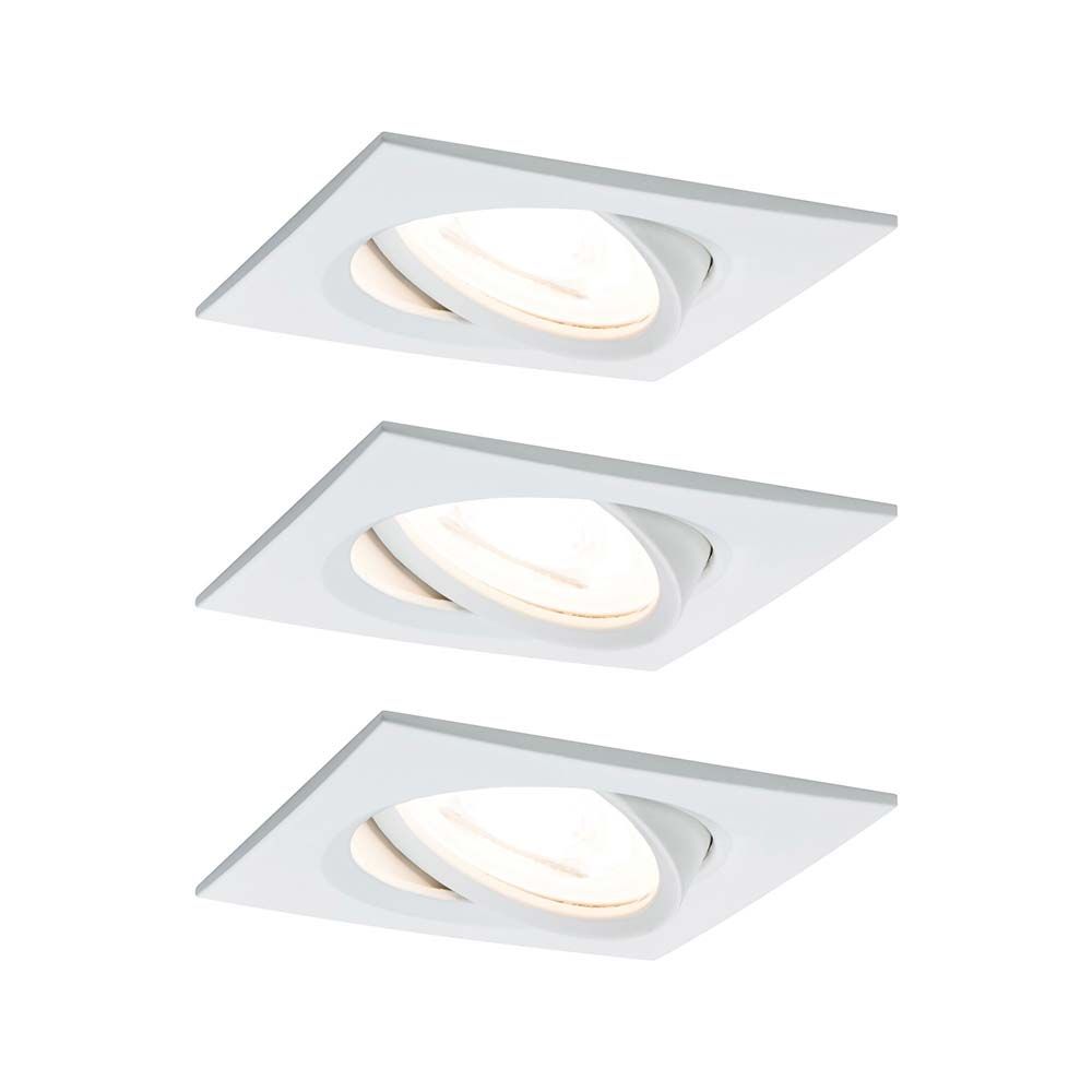 Insérer un ensemble de lumière Nova Angular LED 3-Stepdim 3x6.5W blanc