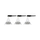 Einbauleuchten-Set Nova rund schwenkbar LED 3x6,5W 2700K GU10 - modernes Design mit LED-Leuchtmitteln.