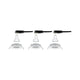 Einbauleuchten-Set Nova rund schwenkbar LED 3x6,5W 2700K GU10 Weiß - modernes Design und warmweißes Licht.