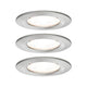Einbauleuchten-Set Nova rund starr LED IP44 3x6,5W 2700K GU10 in moderner Ausführung, ideal für Wohnräume.