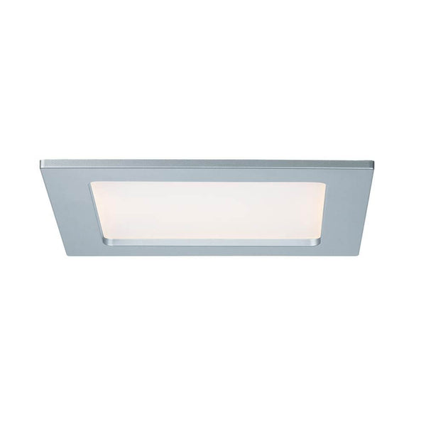 Einbaupanel LED eckig 12W 2700K IP44, geeignet für Feuchträume mit gleichmäßiger, blendfreier Beleuchtung.