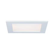 Firkantet innfellingspanel LED 12W 2700K hvit IP44 i moderne design, ideelt for fuktige rom.