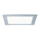 Einbaupanel LED eckig 18W 4000K IP44 in silber, ideal für Feuchträume und gleichmäßige Beleuchtung.