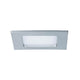 Einbaupanel LED eckig 6W 4000K IP44 in Silber mit flachem Design für Feuchträume