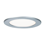 Einbaupanel LED rund 12W 2700K IP44 in elegantem Design, ideal für Feuchträume und gleichmäßige Ausleuchtung.
