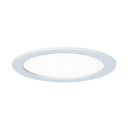 Recessed panel LED round 18W 4000K white IP44 - modern LED light for damp rooms and bathrooms.