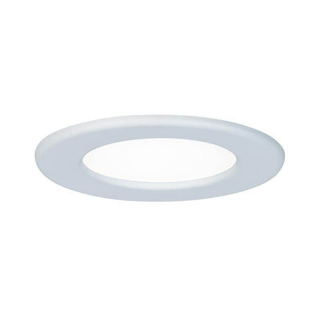 Panneau encastré LED rond 6W 4000K blanc IP44 - design moderne pour pièces humides, protégé contre les projections d’eau.