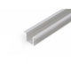 Einbauprofil micro 200cm Alu-eloxiert ohne Abdeckung für LED-Strips, geeignet für einen professionellen Einbau.