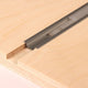Einbauprofil schmal in Holzplatte für LED-Strips, Aluminium-Profil zur thermischen Entlastung.
