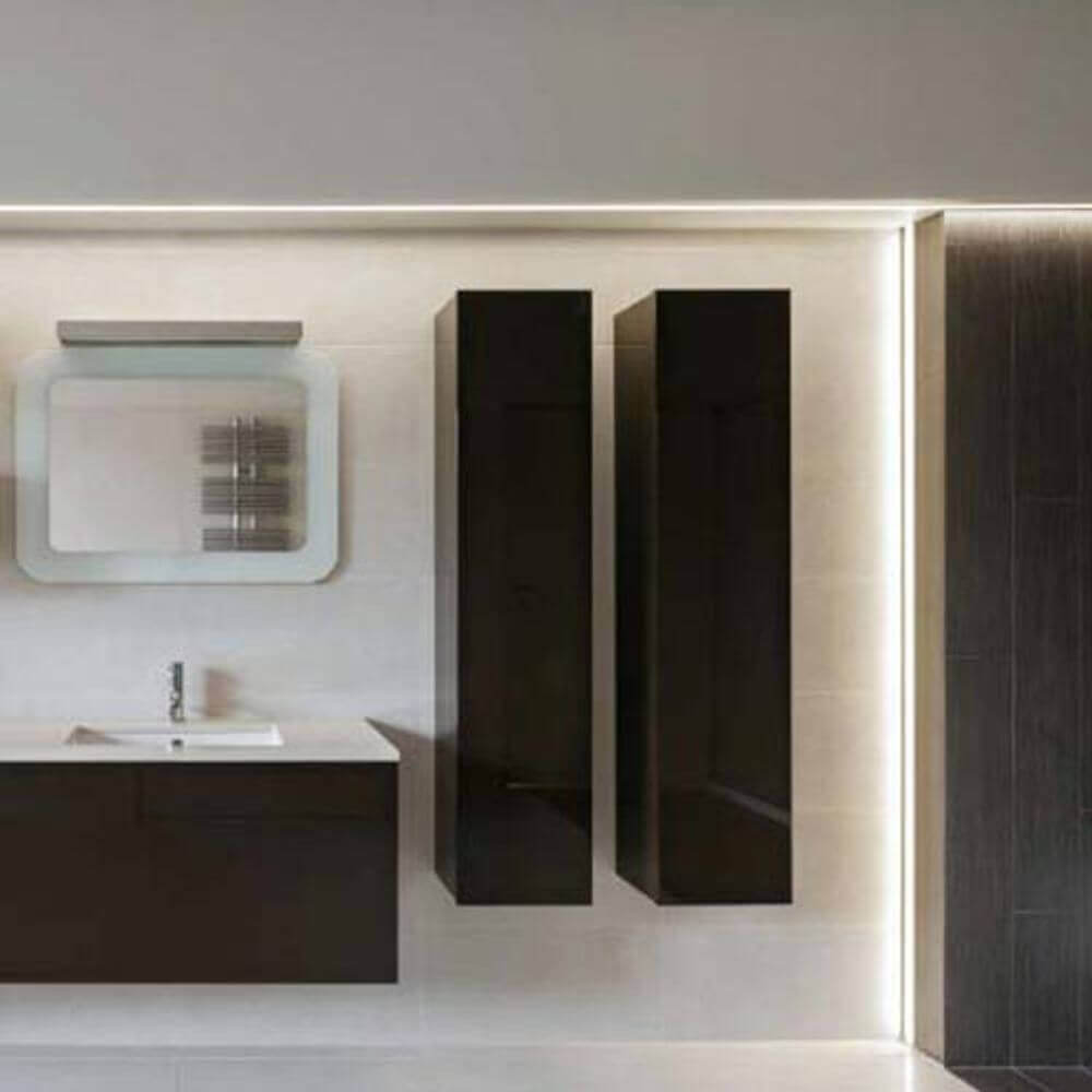 Einbauprofil tief 200cm Alu-eloxiert ohne Abdeckung für LED-Strips
