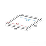 Einbaurahmen Weiß für LED Panel 600  Pro-Light   