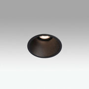 Innbyggingsspot Fresh GU10 230V svart, rund innbyggingsarmatur i svart aluminium.