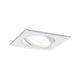 Einbaustrahler LED Nova eckig 3-Stufen Dimmbar Weiß in flachem Design mit warmweißem Licht.