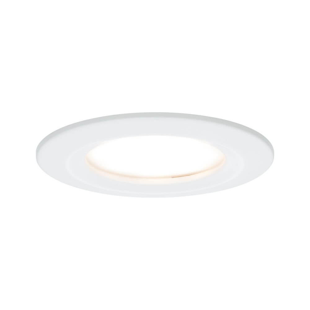 Einbaustrahler LED Nova rund 3-Stufen Dimmbar Weiß - flacher Einbau für 30-35mm Hohlraumtiefen, warmweiß 2700K.