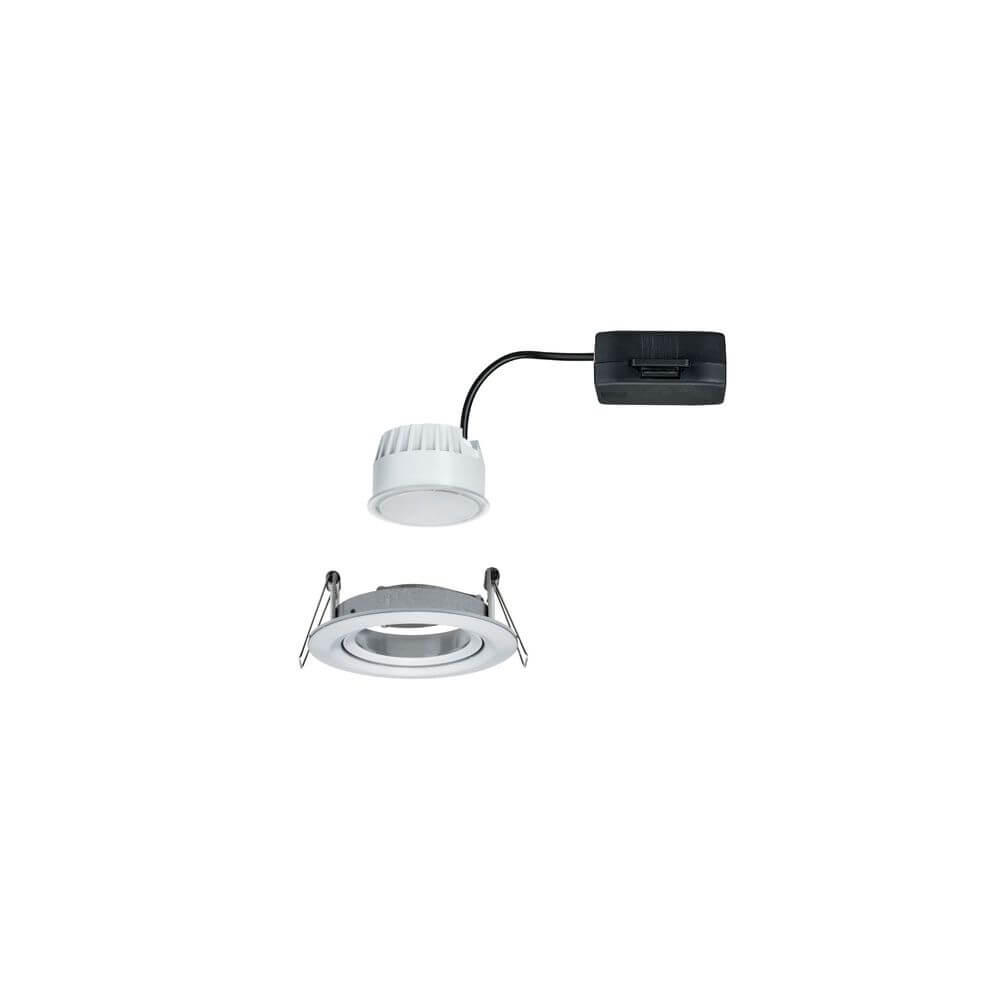 Einbaustrahler LED Nova rund Alu-Gedreht mit auswechselbarem LED Leuchtmittel und flachem Design.