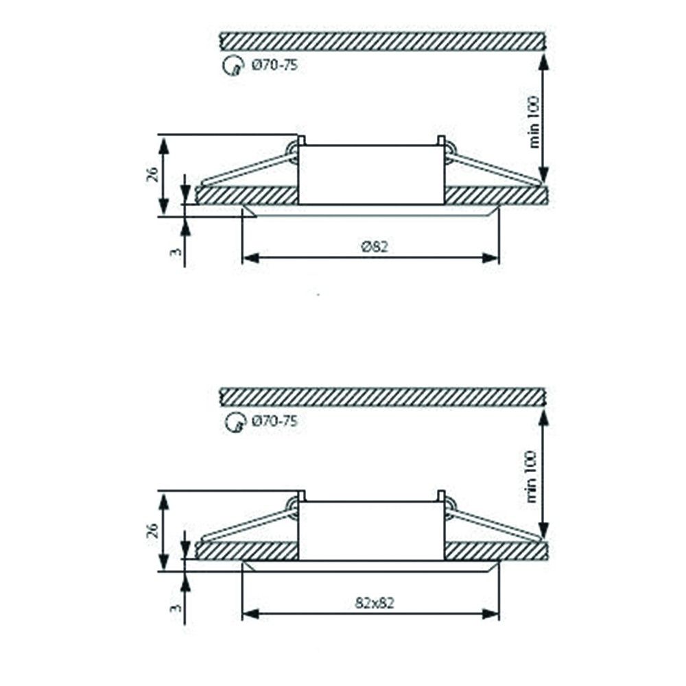 Foco empotrable Dalla angular orientable negro