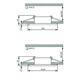 Foco empotrable Dalla angular orientable negro