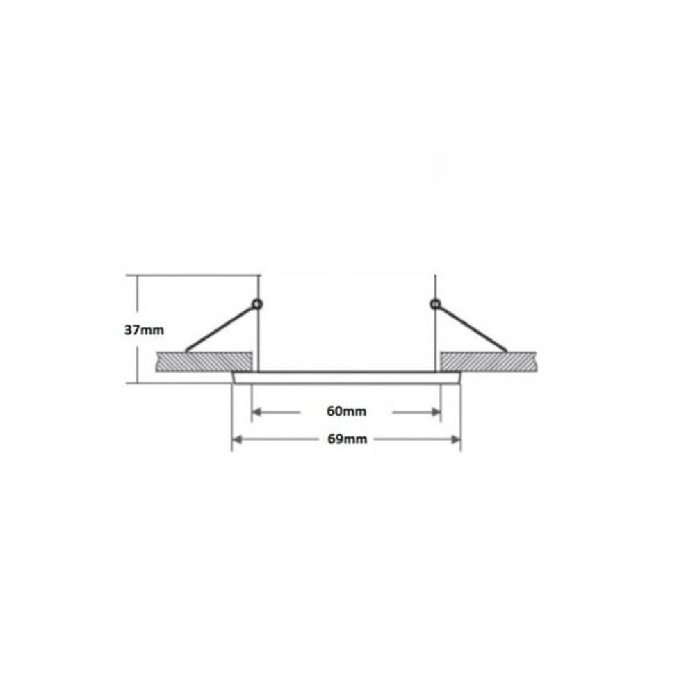 Slim Slim Installer för GU10, MR16 Aluminium Borsted