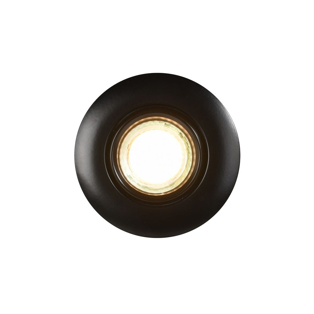 Einbaustrahler Umberto IP44 in Schwarz, ideal für kreative Raumbeleuchtung und einfach zu montieren.