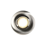 Einbaustrahler Umberto IP44 in edlem Design, ideal für verschiedene Deckenmaterialien und richtungsweisendes Licht.