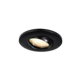 Eleganter Einbauspot Umberto in Schwarz, geeignet für dicke Decken und mit IP44 Schutzart, ideal für Badezimmer.