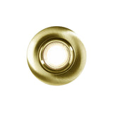 Einbaustrahler Umberto IP44 in elegantem Gold, ideal für verschiedene Materialien und dicke Decken.